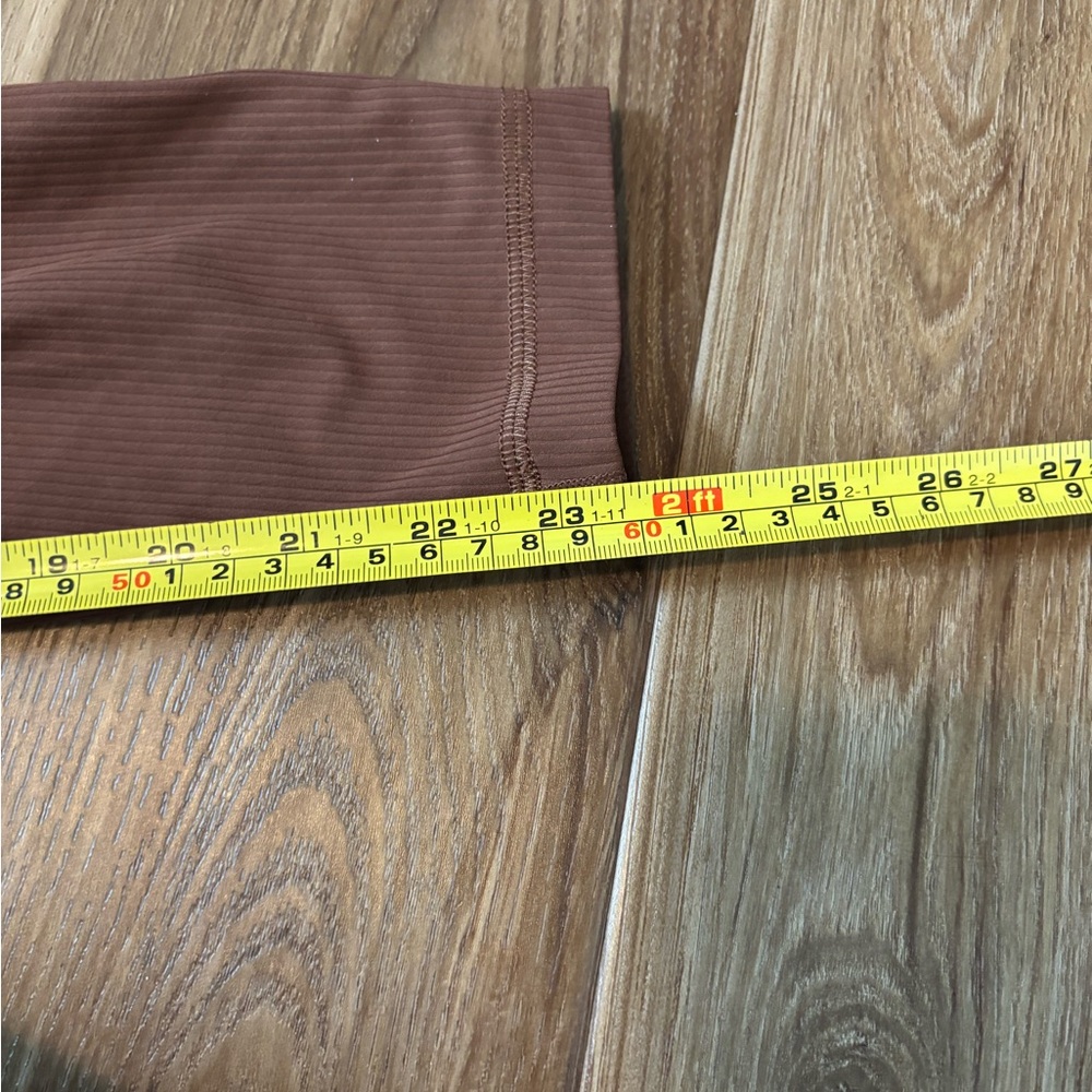 Lululemon Align High Rise Ribbed Leggings Sz 4 Brown 24” Activewear Athleisure - Picture 8 of 10